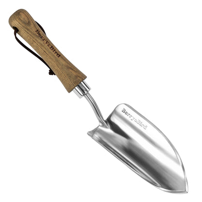 Garden Tools Potting Soils Scoop with Wood Handle Stainless Steel Trowel